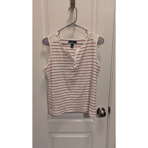 Karen‎ Scott Striped Tank Top Size Large - Picture 1 of 3